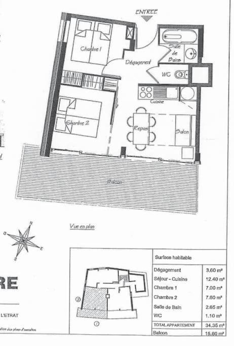 Appartement 35M2 Chamrousse Luaran gambar